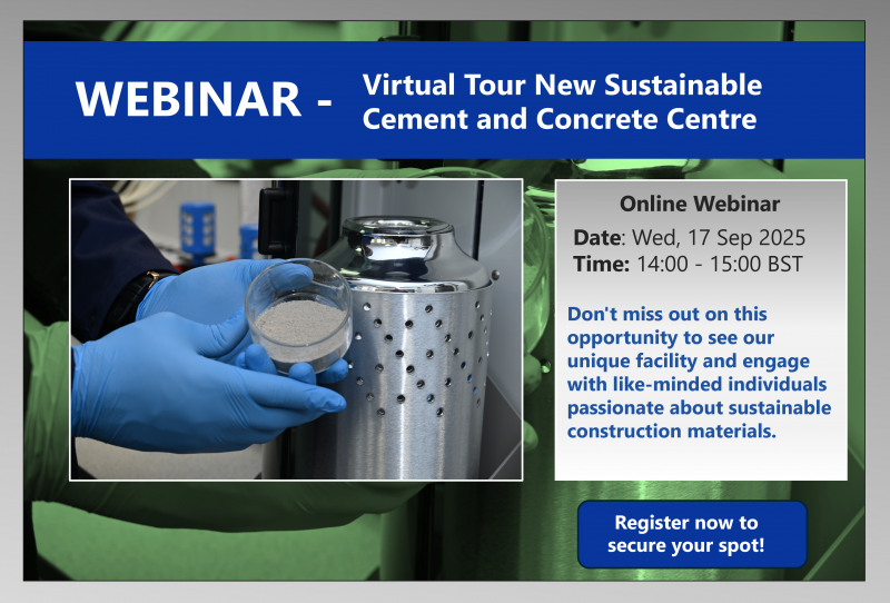 Webinar - Virtual Tour of  Sustainable Cement and Concrete Centre